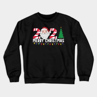 Matching Family Christmas 2021 Santa Tree Crewneck Sweatshirt